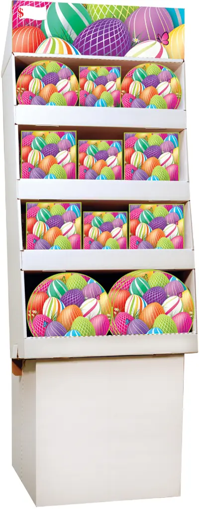 Wholesale Easter Party Supply Floor Display - 96 Ct.(96x$1.91)