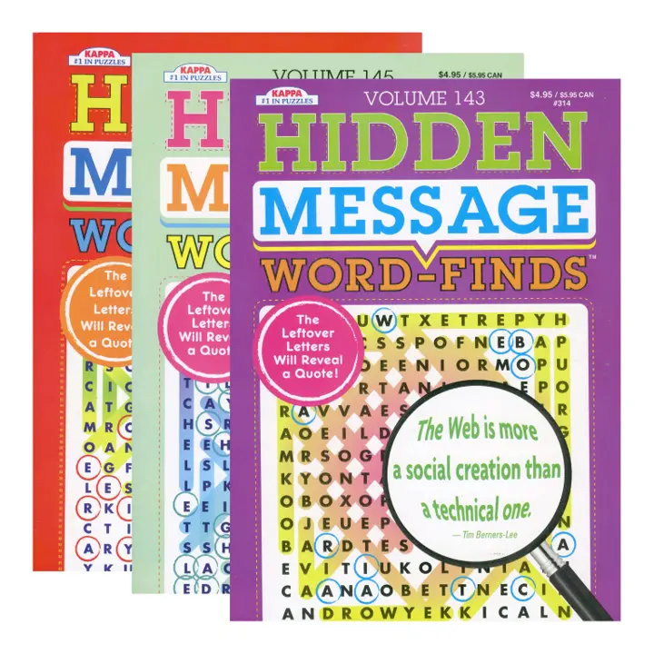 Wholesale Kappa Hidden Message Word Finds Book(48x$1.05)
