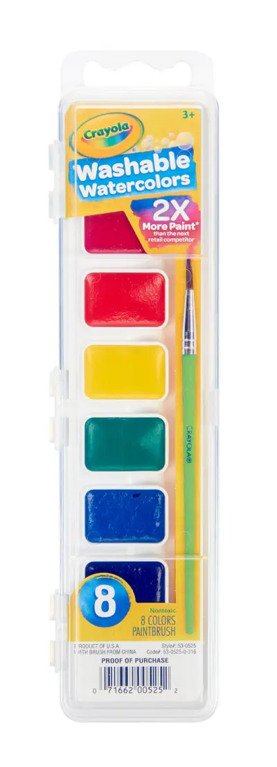Wholesale Crayola Washable Watercolors - 8 Count(384x$2.26)