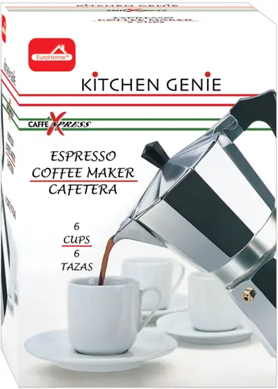 Wholesale 6 Cup Aluminum Espresso Maker(12x$8.60)