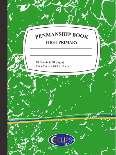 Premium First / Primary Grade Penmanship Book - Green(48x$1.09)