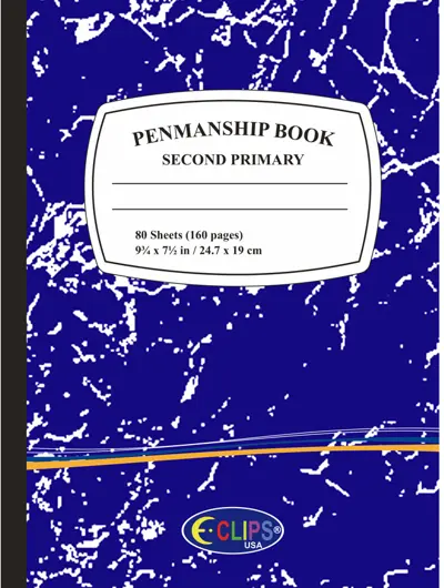 Premium Second / Primary Grade Penmanship Book - Blue(48x$1.09)