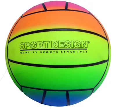 Wholesale 9" Neon Rainbow Playground Volleyball(36x$7.20)