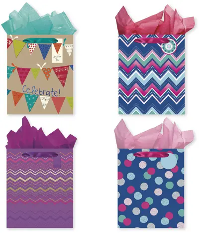 Wholesale Large Gift Bags - Assorted Patterns & Prints(48x$1.02)