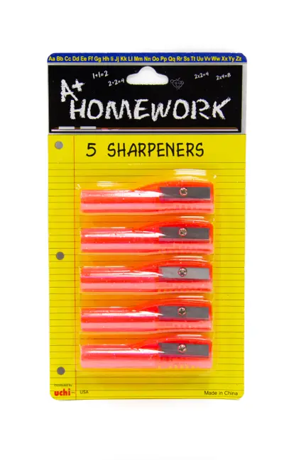 Wholesale Pencil Sharpeners - 5 Count(48x$0.47)