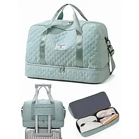 Women's Nylon Tote Bag Travel Bag - Waterproof, Multiple Colors, Luggage Strap, Multiple Carrying Styles, Stylish  Functional for Travel and Daily Use