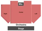 City Hall Live seating map