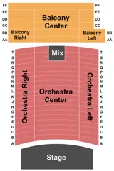 FLATO Academy Theatre seating map