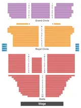 Shaftesbury Theatre seating map