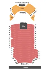 Wheeler Opera House seating map