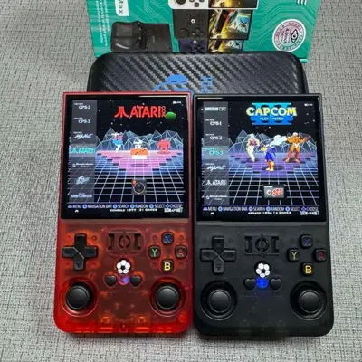 128G R36MAX Handheld Game Consol 4.0inch Big Screen 21000+Games PK R36S Portable Pocket Video Player Kids Gift Linux System W260511