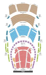 Bass Performance Hall seating map