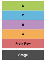 Bayou Theatre seating map