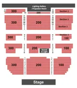Holly Theatre - OR seating map