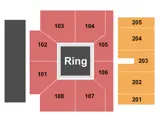 Majed J. Nesheiwat Convention Center seating map