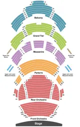 Muriel Kauffman Theatre - Kauffman Center for the Performing Arts seating map