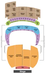 Orpheum Theatre - Memphis seating map