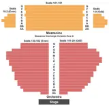Samuel J. Friedman Theatre seating map