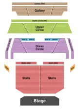 Sunderland Empire Theatre seating map