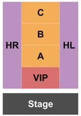 The Balzer Theater at Herren's seating map