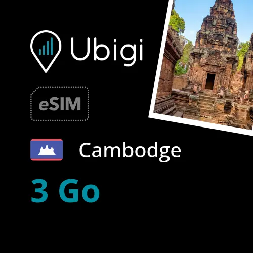 Oneoff Forfait eSIM prépayée - 3Go | Ubigi