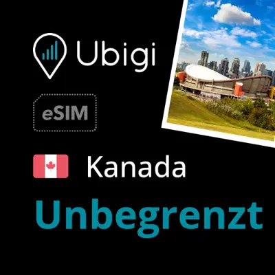 Prepaid-eSIM Kanada - unbegrenztes - Ubigi