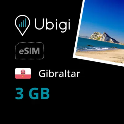 Prepaid-eSIM Gibraltar - 3GB - Ubigi
