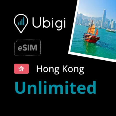 Hong Kong Prepaid eSIM data plan - Unlimited| Ubigi