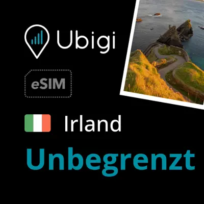 Prepaid-eSIM Irland - unbegrenztes - Ubigi