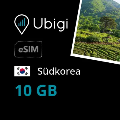 Prepaid-eSIM Südkorea - 10GB - Ubigi