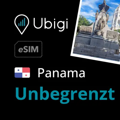 Prepaid-eSIM Panama - unbegrenztes - Ubigi