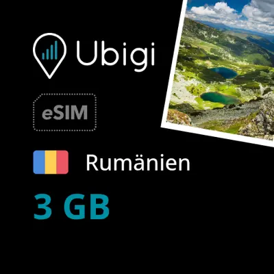 Prepaid-eSIM Rumänien - 3GB - Ubigi