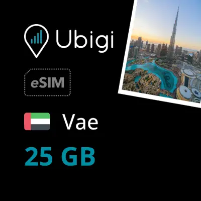 Prepaid-eSIM Vae - 25GB - Ubigi