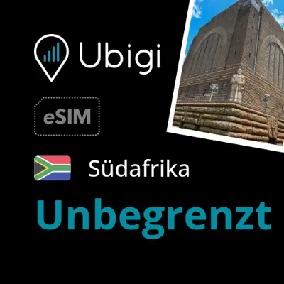 Prepaid-eSIM Südafrika - unbegrenztes - Ubigi